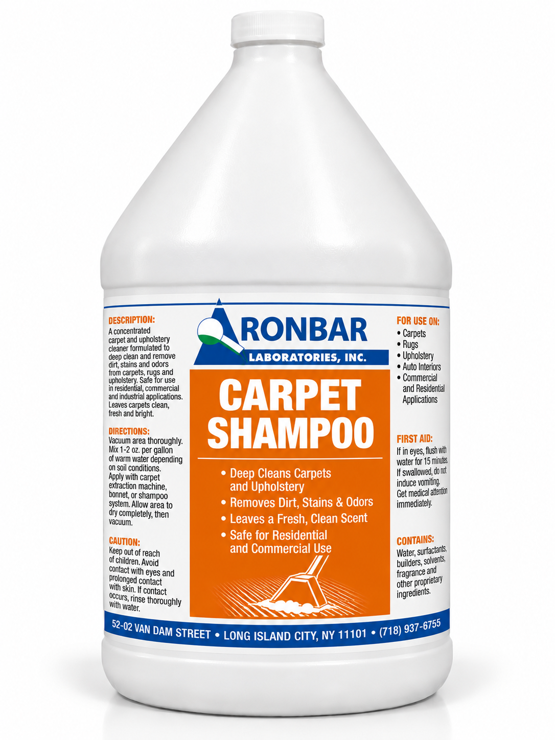 Ronbar Carpet Shampoo Gallon Jug by Ronbar Laboratories
