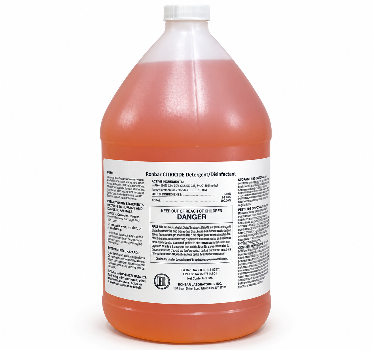 Ronbar Citricide Detergent-Disinfectant Gallon Jug by Ronbar Laboratories