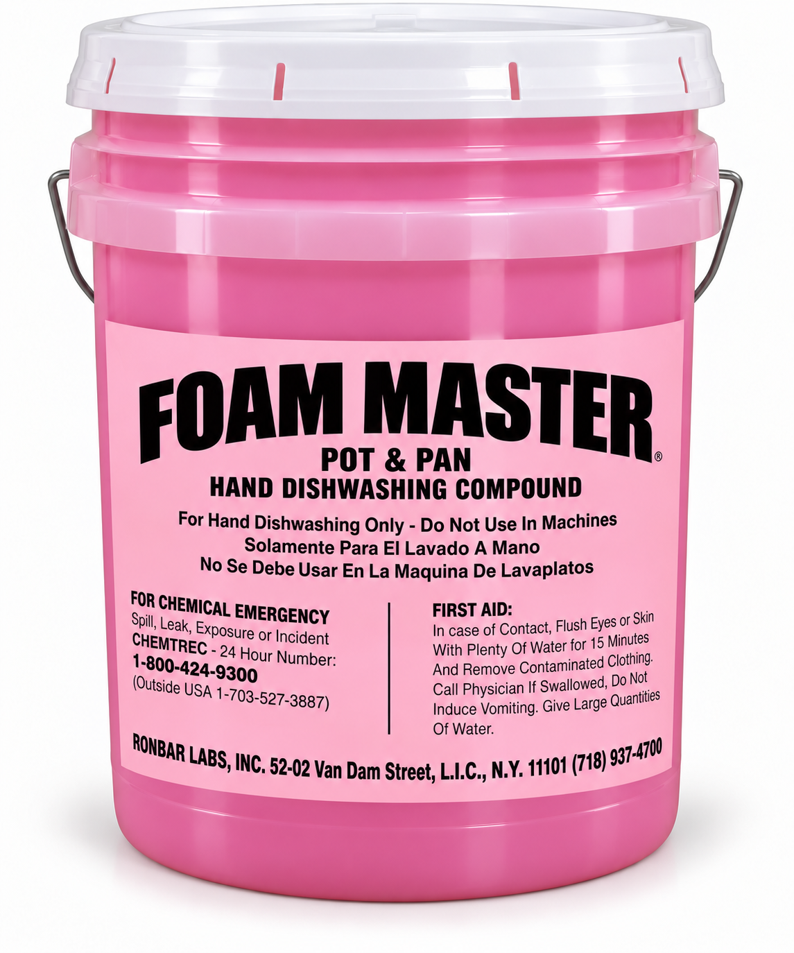 Foammaster Pink Pot and Pan Hand Dishwashing Compound by Ronbar Laboratories