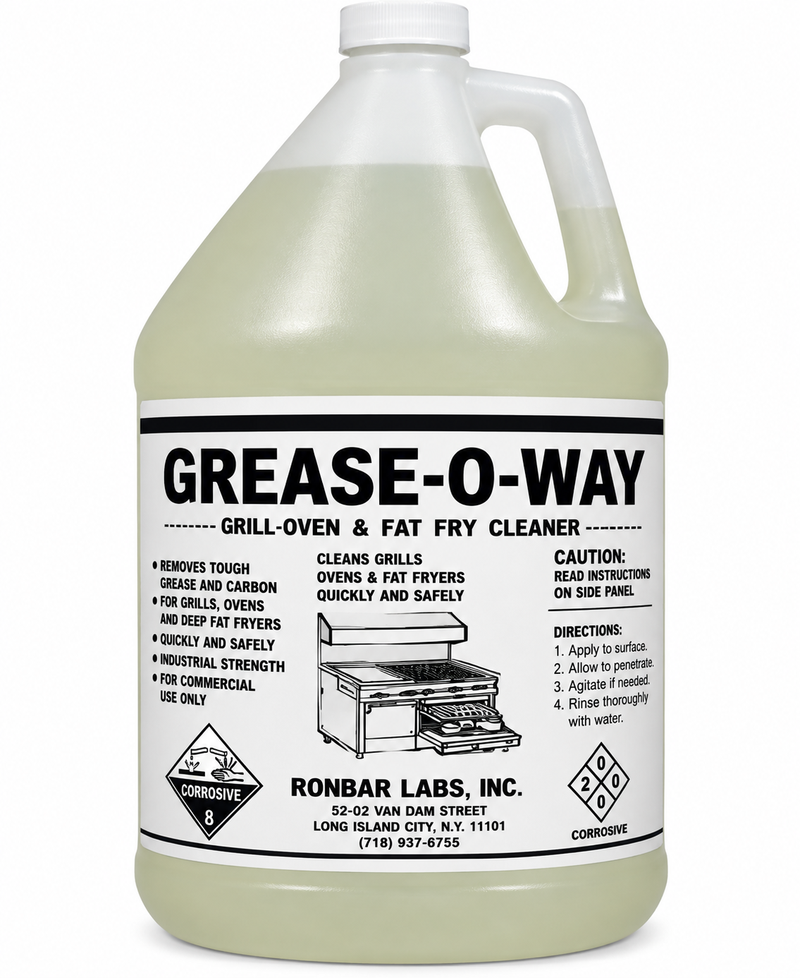 Grease-O-Way Heavy Duty Grease Remover by Ronbar Laboratories