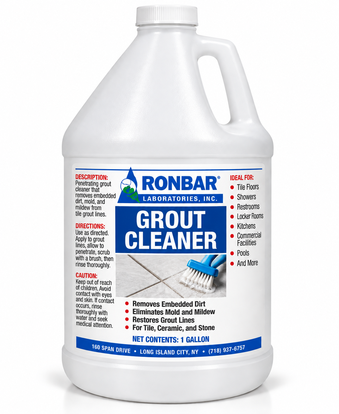 Grout Cleaner Gallon Jug by Ronbar Laboratories