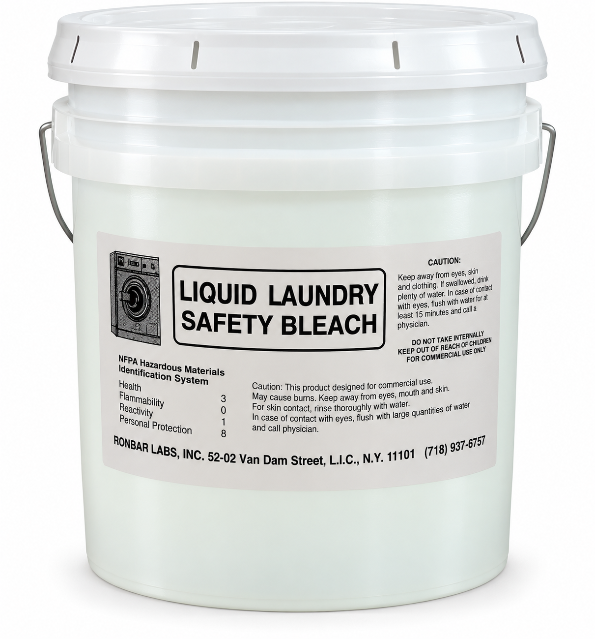 Liquid Laundry Safety Bleach by Ronbar Labs