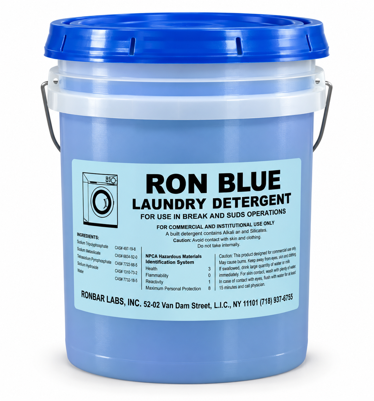 Ron Blue Laundry Detergent by Ronbar Labs